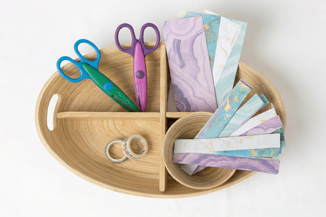 Fine Motor Skills Tray - Cutting and Connecting