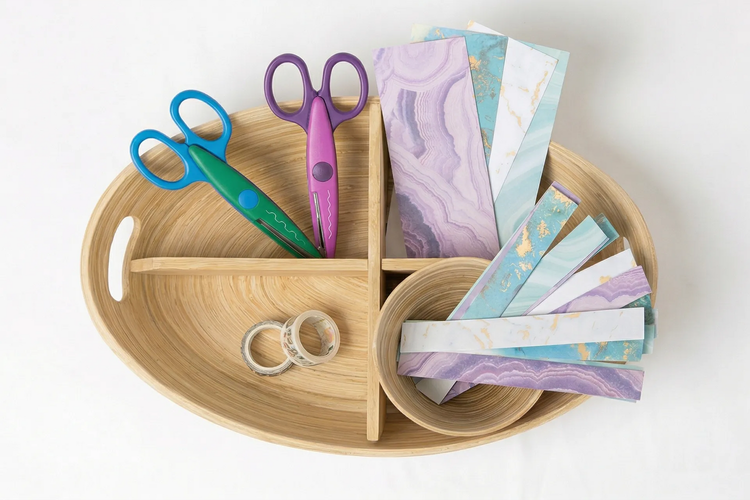 Fine Motor Skills Tray - Cutting and Connecting